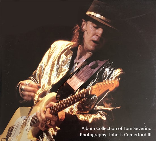 Stevie Ray Vaughan on stage
