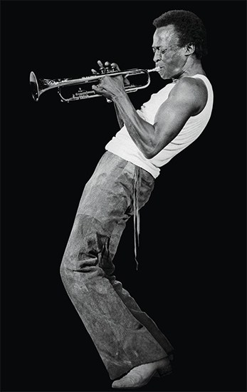 Miles Davis on stage