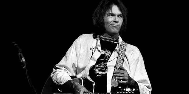 Neil Young on stage