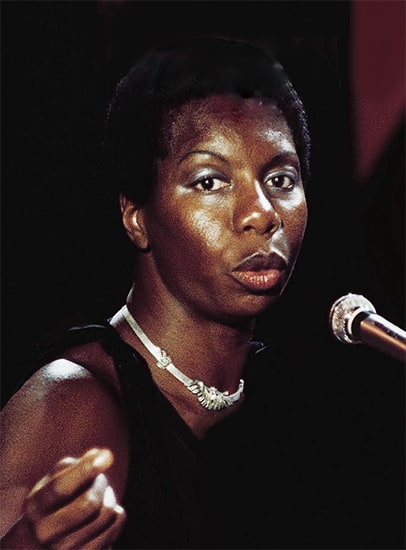 Nina Simone on stage