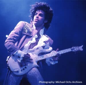 Prince on stage