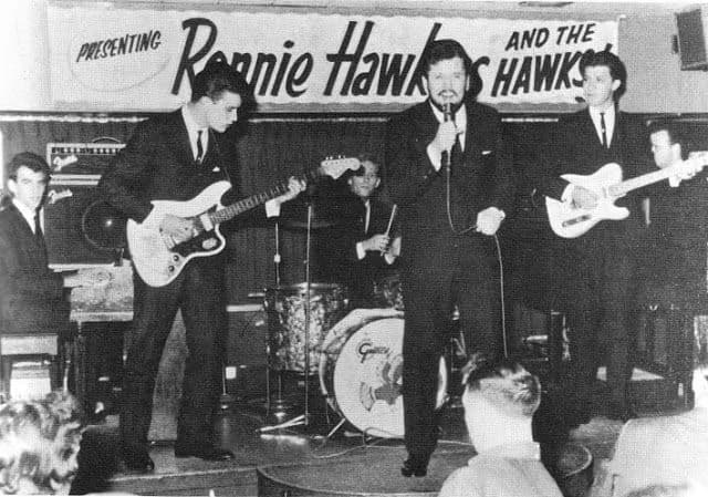 Ronnie Hawkins on stage