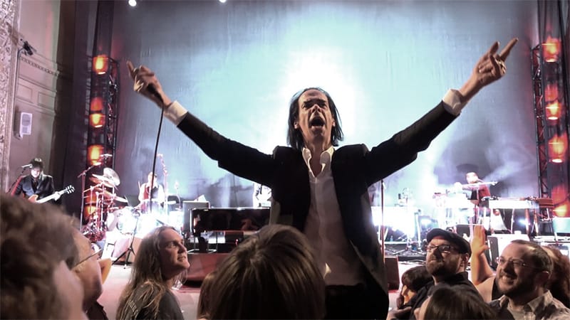 Nick Cave and the Bad Seeds on stage